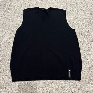 Ralph Lauren RLX Wool Cashmere Blend Sweater Vest Sz M Old Money Preppy Academia